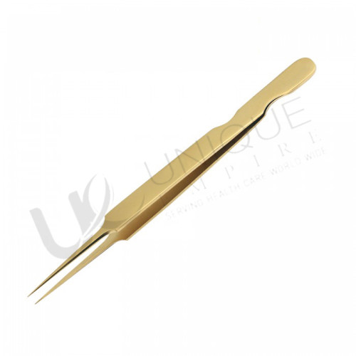 Gold titanium tweezers