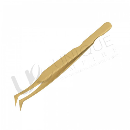 Gold titanium tweezers