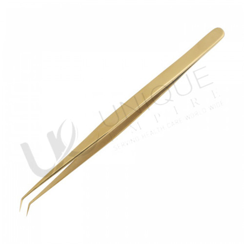 Gold titanium tweezers