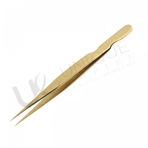 Gold titanium tweezers