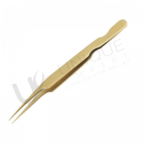 Gold titanium tweezers