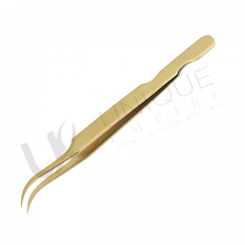 Gold titanium tweezers