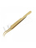 Gold titanium tweezers