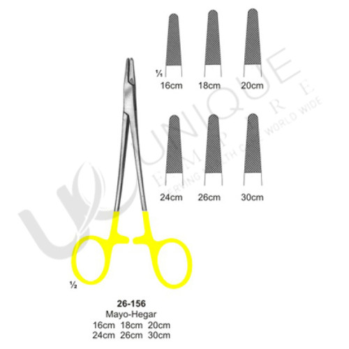 Needle holders with Tungsten Carbide Inserts