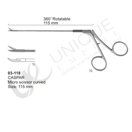 Micro Scissors (Spring Type )with Flat Handles