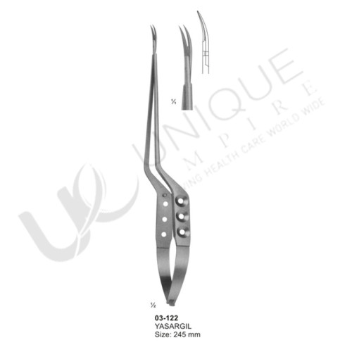 Micro Scissors (Spring Type ) bayonet-Shaped