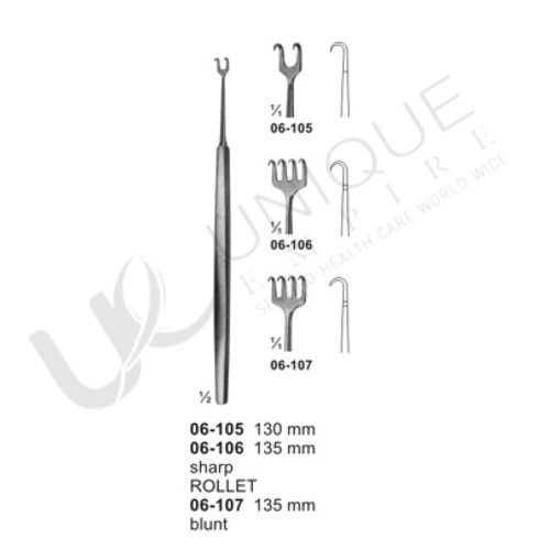 Fine Wound Retactors (Dura-and Skin Retractors)